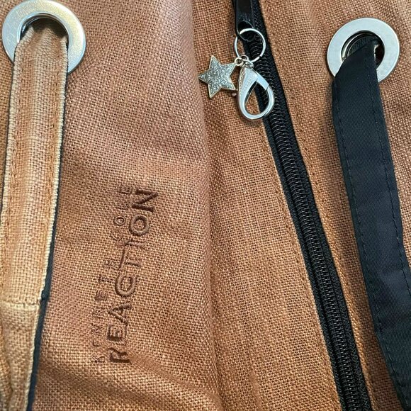 Kenneth Cole Reaction black nylon tote bag/daybag with zipper closure. - Picture 9 of 14